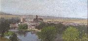 Adrien Lavieille Vue de Moret-sur-Loing oil painting artist